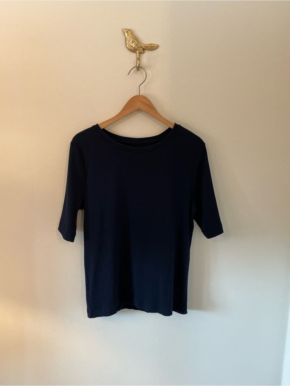 LOFT Elbow Sleeve Ribbed Tee Sz XL - Picture 3 of 4